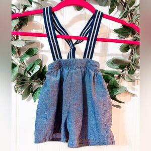 ▪️10/$25- So Dorable Cotton Overall‎ Suspender Shorts